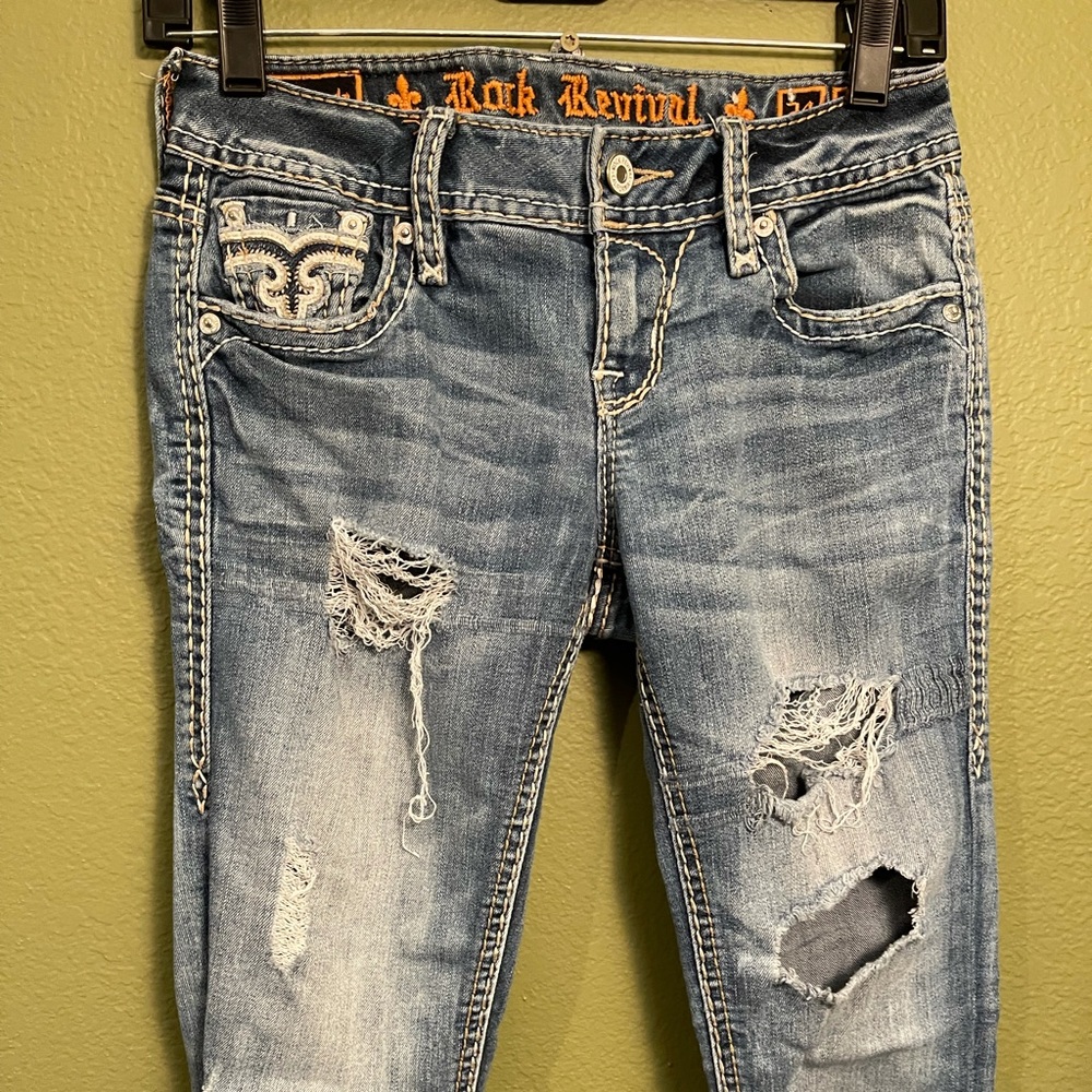 Rock Revival 24 X 27 Abrienda Skinny Distressed